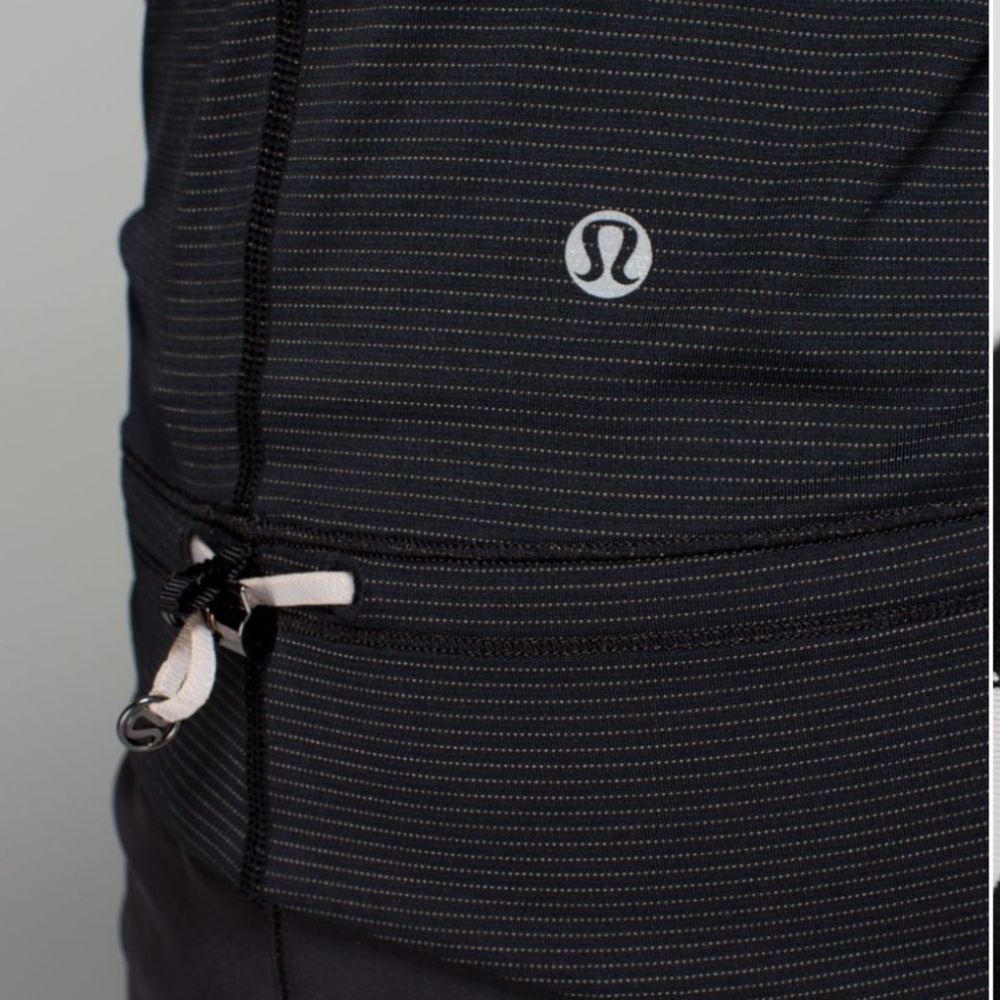 Lululemon Rest Less Tank Burlap Texture Black Dune / Apex Stripe - Picture 11 of 11